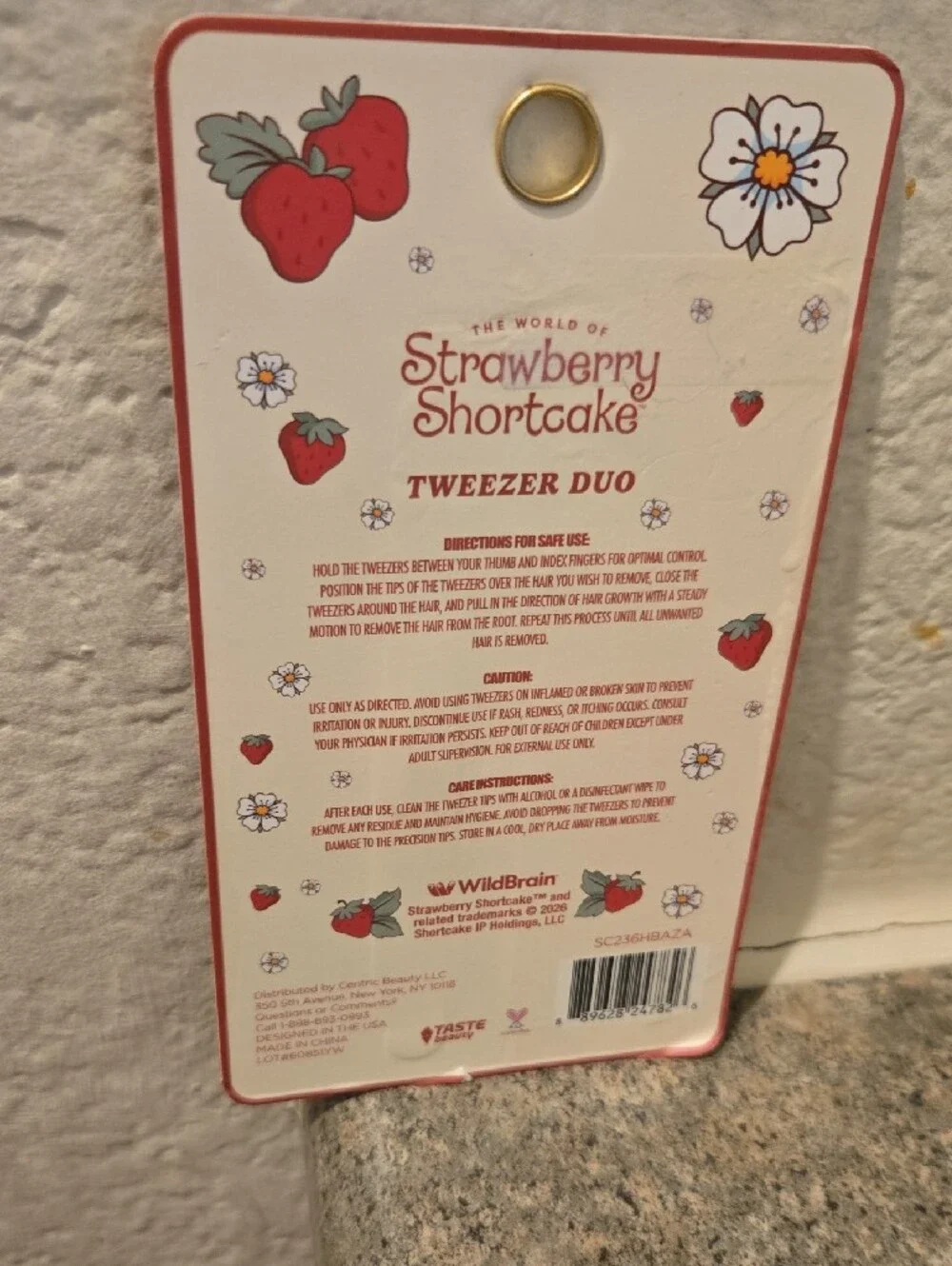 Strawberry Shortcake Pink Tweezer Duo - Precision Grooming Set Nwt